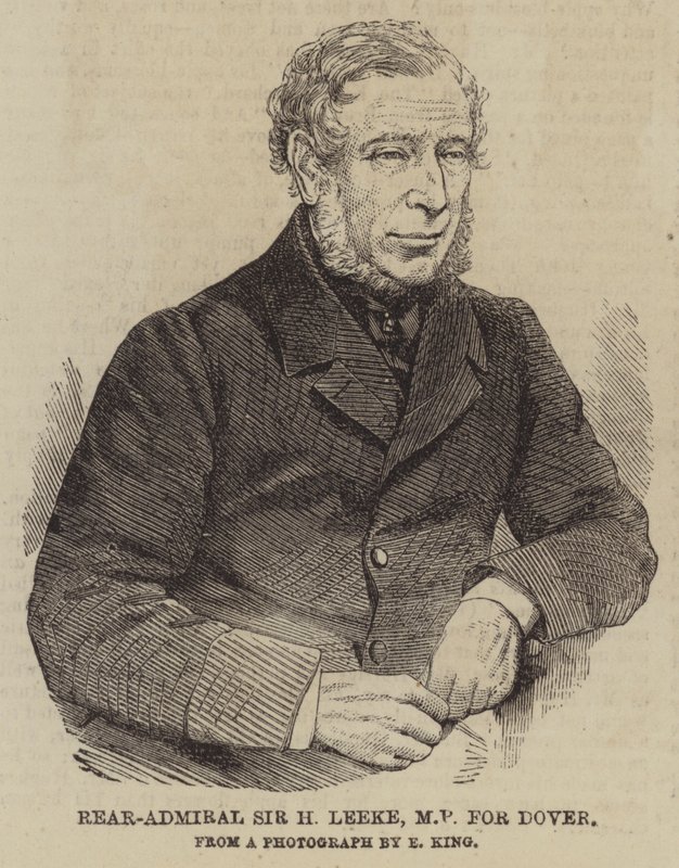Rear-Admiral Sir H Leeke, MP for Dover (engraving) 作者 英语学校