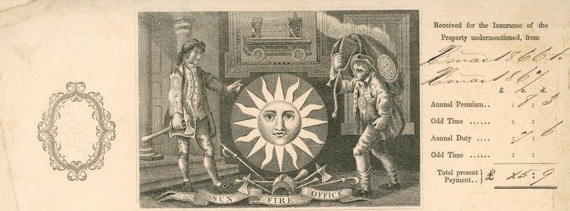 收到伦敦Sun Fire Office支付保险的费用 作者 英语学校