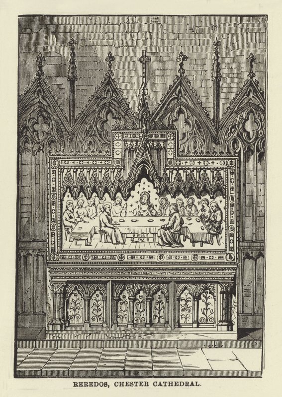 Reredos，切斯特大教堂 作者 英语学校