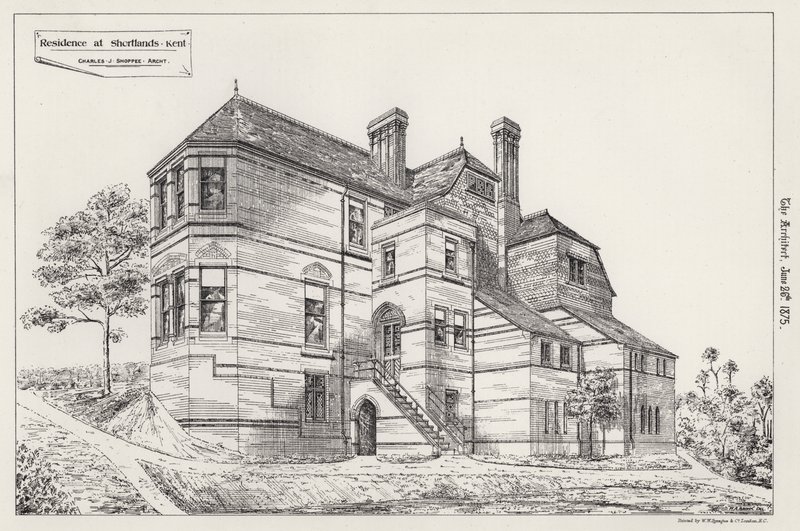 肯特郡肖特兰的住宅（版画） 作者 英语学校