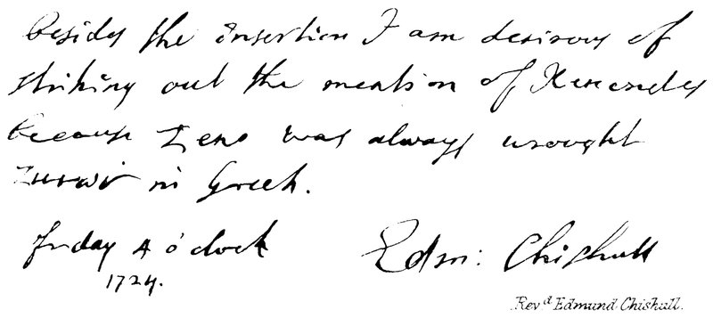 Revd Eddund Chishull 作者 英语学校