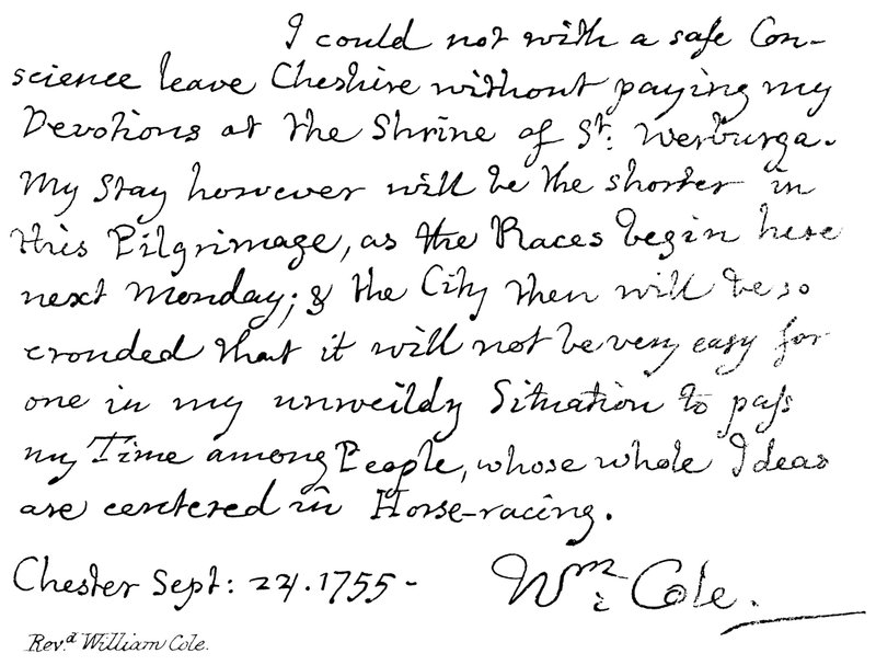 Revd William Cole 作者 英语学校