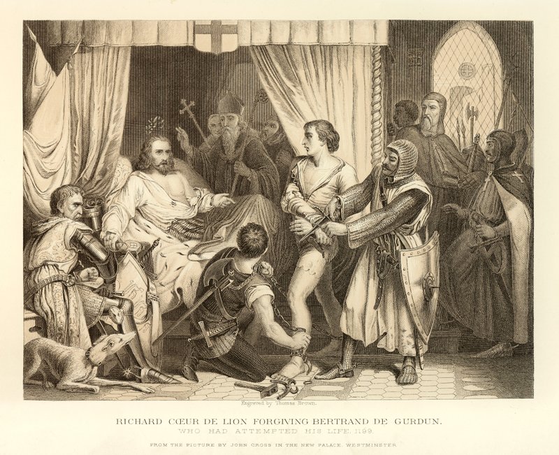 Richard Lion Heart原谅Bertrand De Gurdun 作者 英语学校