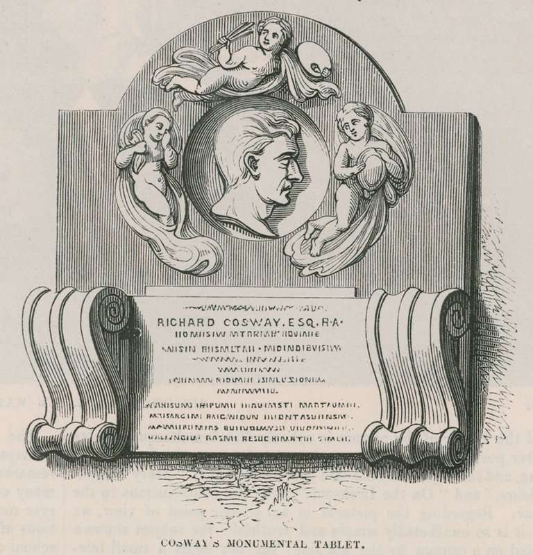 Richard Cosways平板电脑，Marylebone教堂，伦敦 作者 英语学校