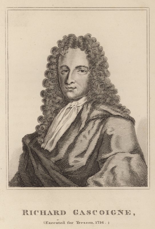 理查德加斯科因，1716年为叛国罪执行 作者 英语学校