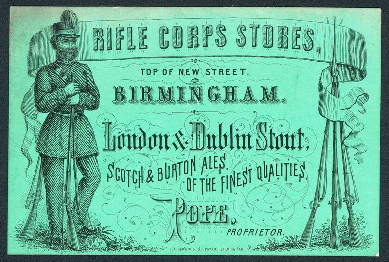 Rifle Corps Stores，为所有者的贸易卡，教皇 作者 英语学校