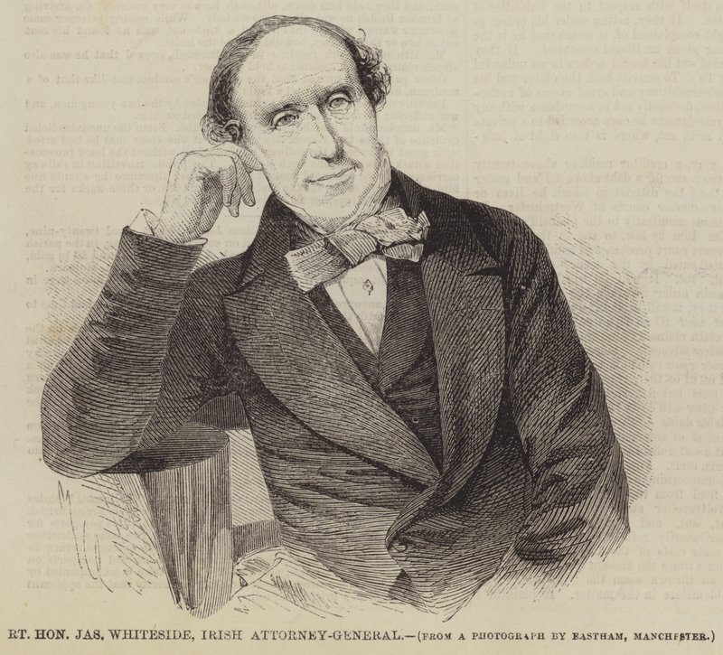 Right Honourable Jas Whiteside, Irish Attorney-General (engraving) 作者 英语学校