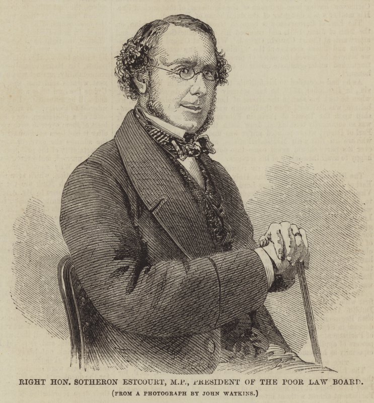 Right Honourable Sotheron Estcourt, MP, President of the Poor Law Board (engraving) 作者 英语学校