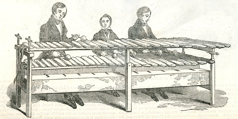 摇滚音乐。 1842年在邦德街展出 作者 英语学校