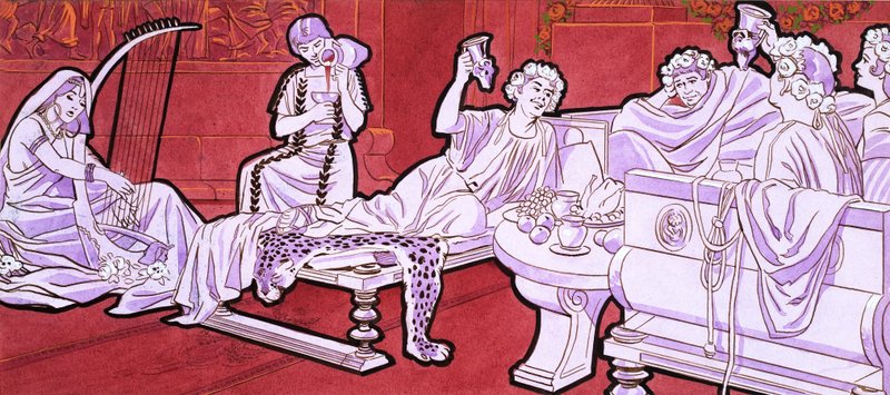罗马人用餐 作者 英语学校