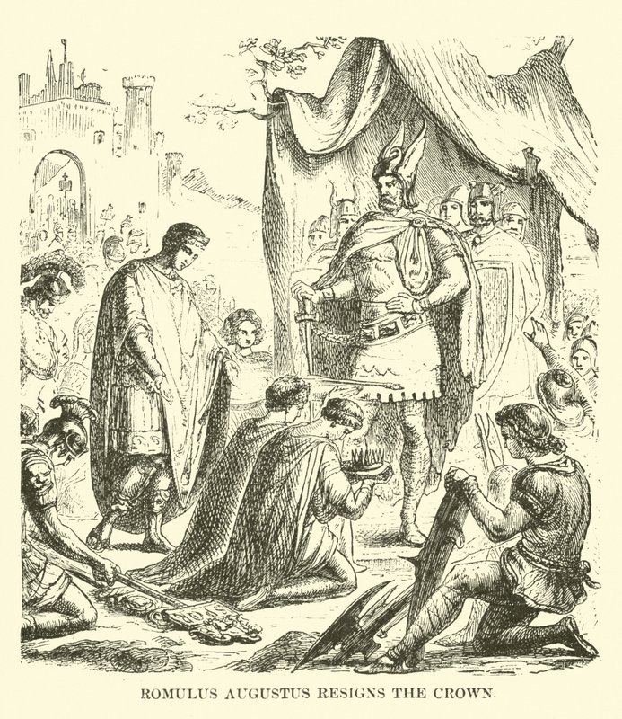 Romulus Augustus辞去了皇冠 作者 英语学校