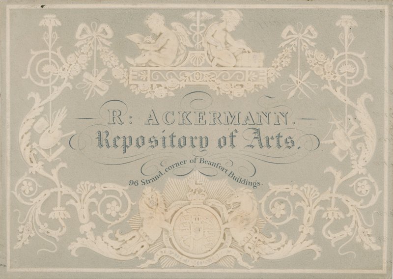 贸易卡鲁道夫·阿克曼（Rudolph Ackermann），由多布斯（Dobbs）压印 作者 英语学校