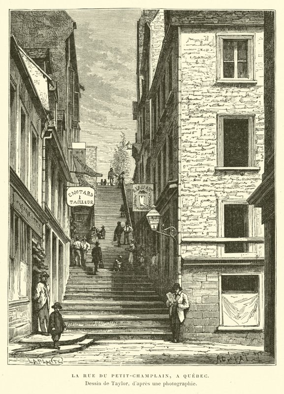 Petit-Chaplain Street，魁北克市，加拿大 作者 英语学校