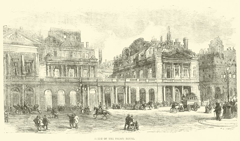 皇家宫殿的废墟，1871年5月 作者 英语学校