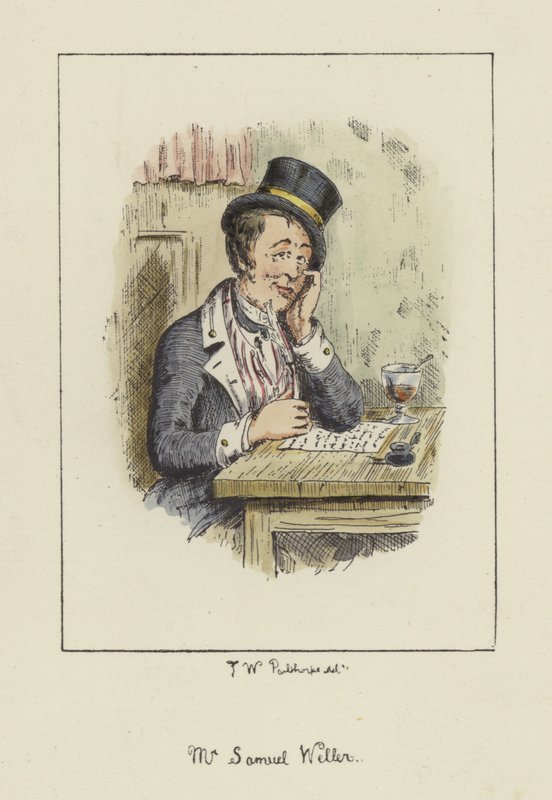 来自Pickwick Papers的Sam Weller，Charles Dickens 作者 英语学校