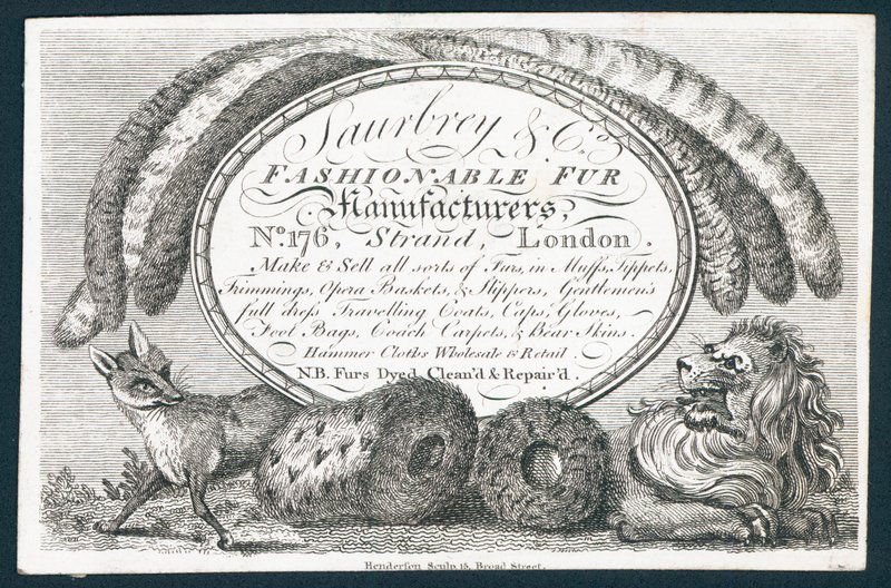Saubry＆Co，时尚皮草制造商，贸易卡 作者 英语学校