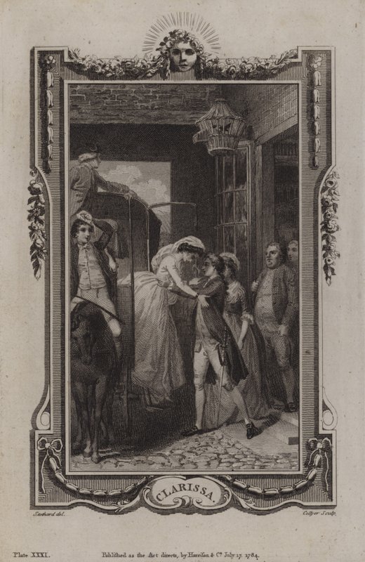 来自克拉丽莎的场景，Samuel Richardson 作者 英语学校