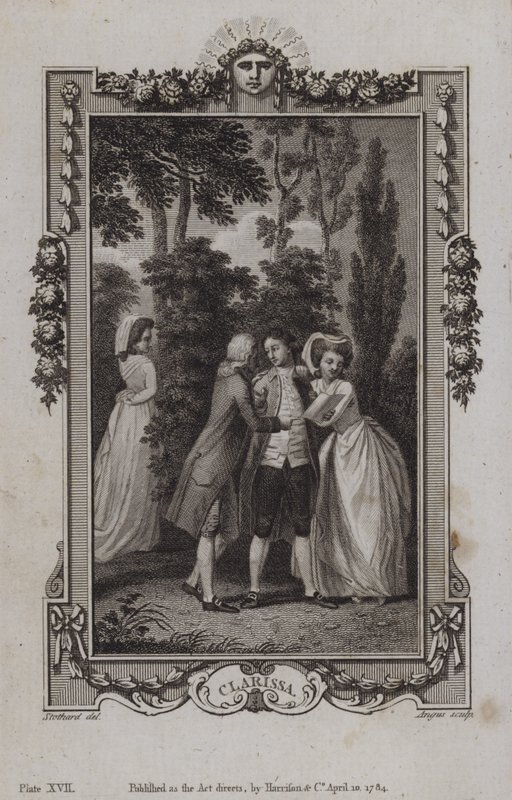 来自克拉丽莎的场景，Samuel Richardson 作者 英语学校