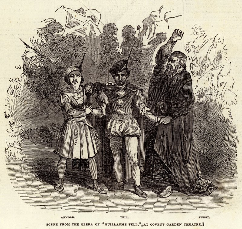 Scene from the Opera of "Guillaume Tell," at Covent Garden Theatre (engraving) 作者 英语学校