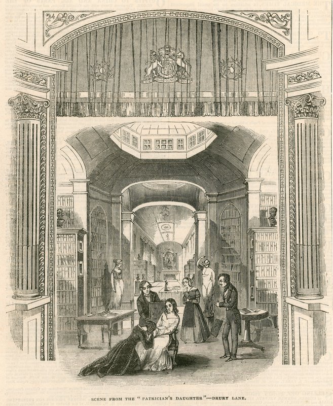 戏剧中的场景The Patricians Daughter，Drury Lane Theatre，London 作者 英语学校