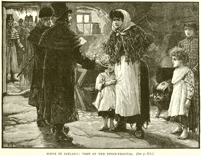 在爱尔兰的场景：访问Tithe-Proctor 作者 英语学校