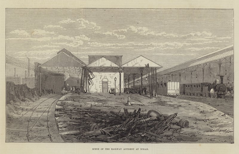 威根铁路事故现场（版画） 作者 英语学校