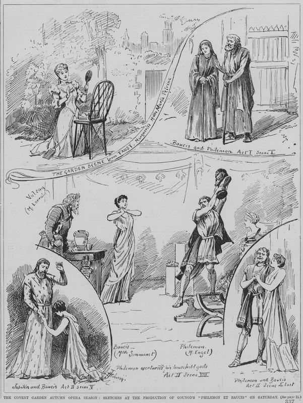 Scenes from a performance of Charles Gounod
