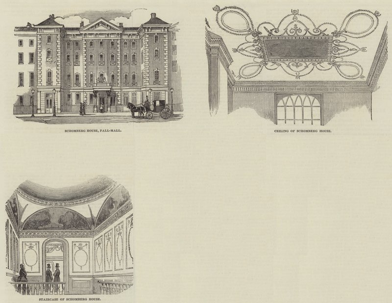 Schomberg House, Pall Mall (雕刻) 作者 英语学校