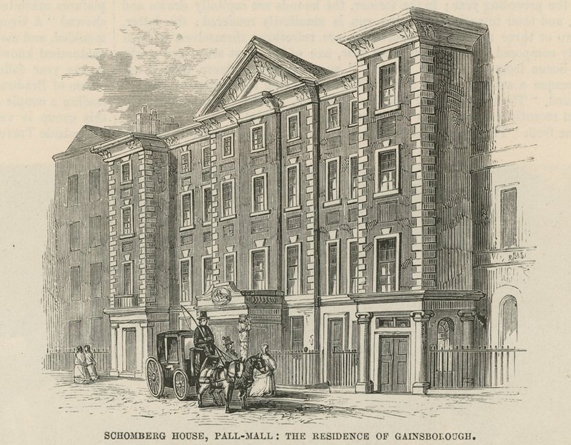 Schomberg House，Pall Mall，伦敦，Thomas Gainsborough的住所 作者 英语学校
