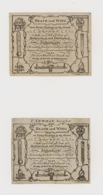 Scientifc Instrument Makers，Heath and Wing及其继任者T Newman，交易卡 作者 英语学校