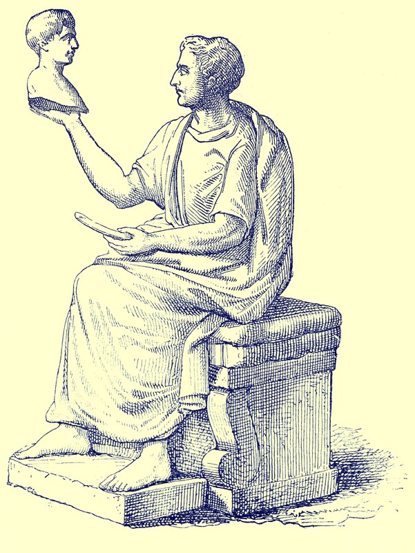 雕塑家，Victor Duruy的罗马历史插图，1884年出版（数字增强图像） 作者 英语学校