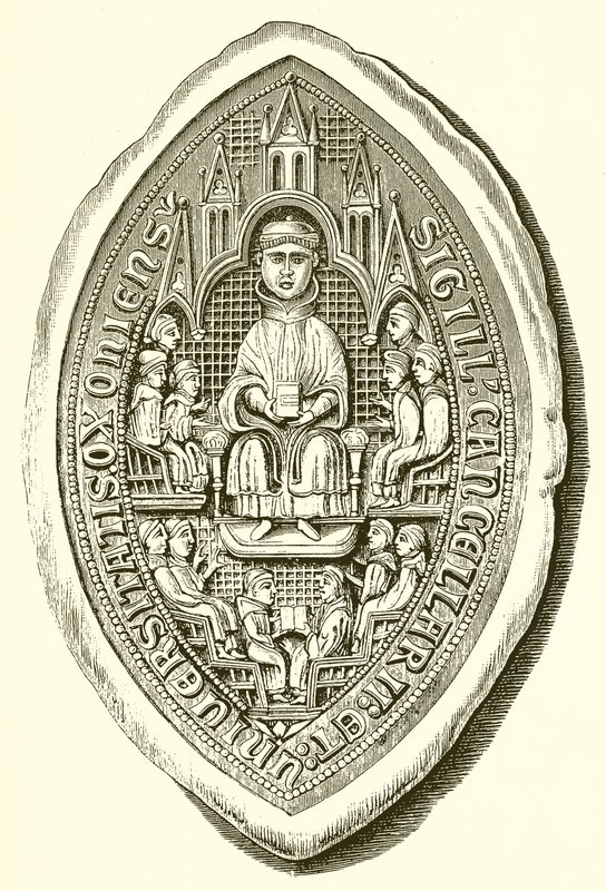 牛津大学印章，c。 1300 作者 英语学校