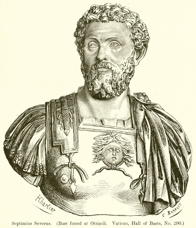 Septimius Severus。 （胸围在Otricoli发现.Vatiean，Busts Hall，No。290） 作者 英语学校