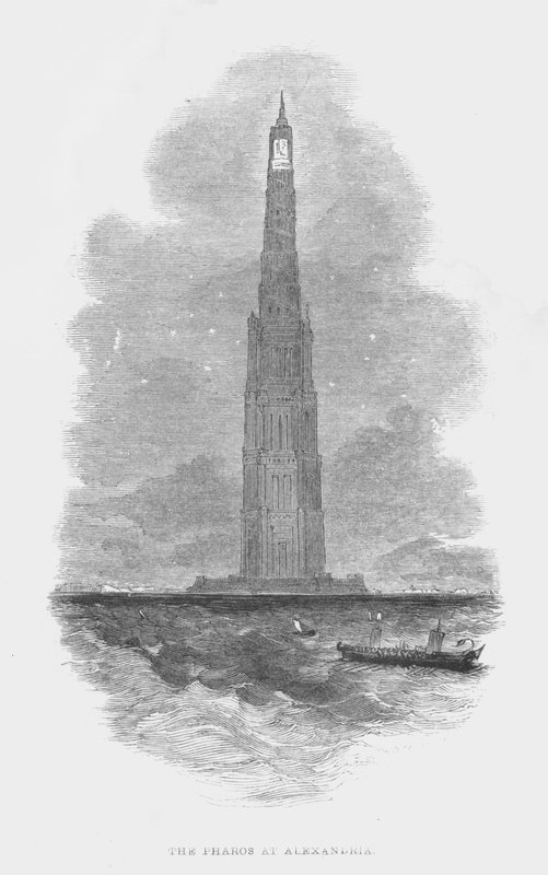Seven Wonders Of The Ancient World: The Pharos At Alexandria (engraving) 作者 英语学校