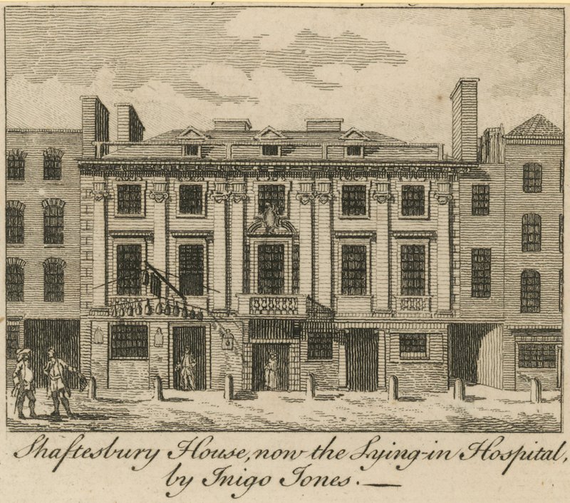 Shaftesbury House，现在是Inying in Hospital，由Inigo Jones设计 作者 英语学校