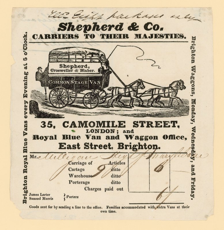 Shepherd＆Co法案。布莱顿到伦敦 作者 英语学校