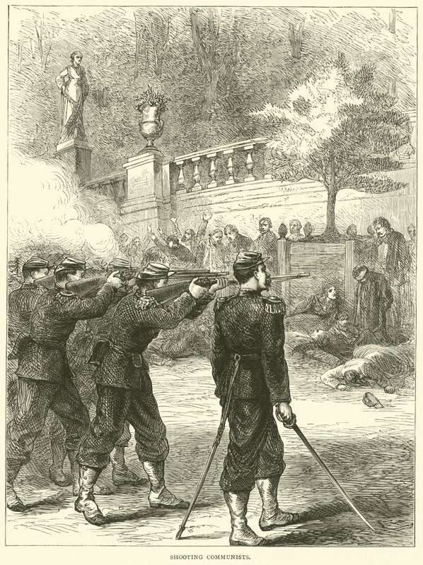 拍摄共产党人，1871年 作者 英语学校