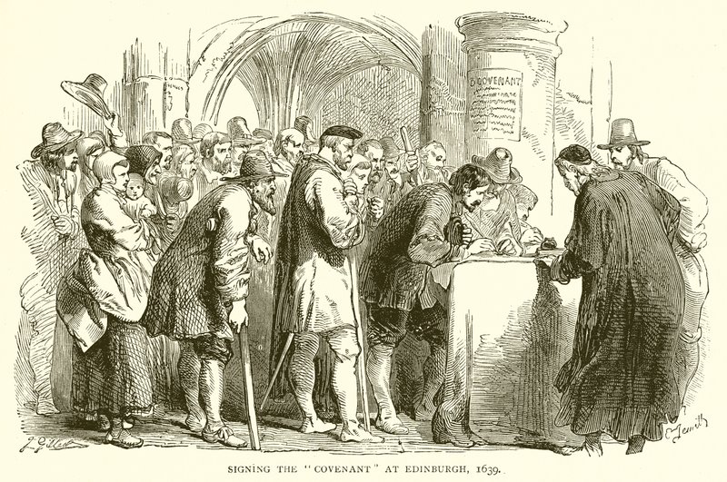 1639年在爱丁堡签署圣约 作者 英语学校