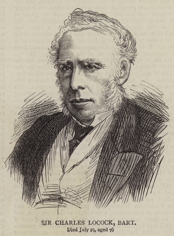 Sir Charles Locock, Baronet (engraving) 作者 英语学校