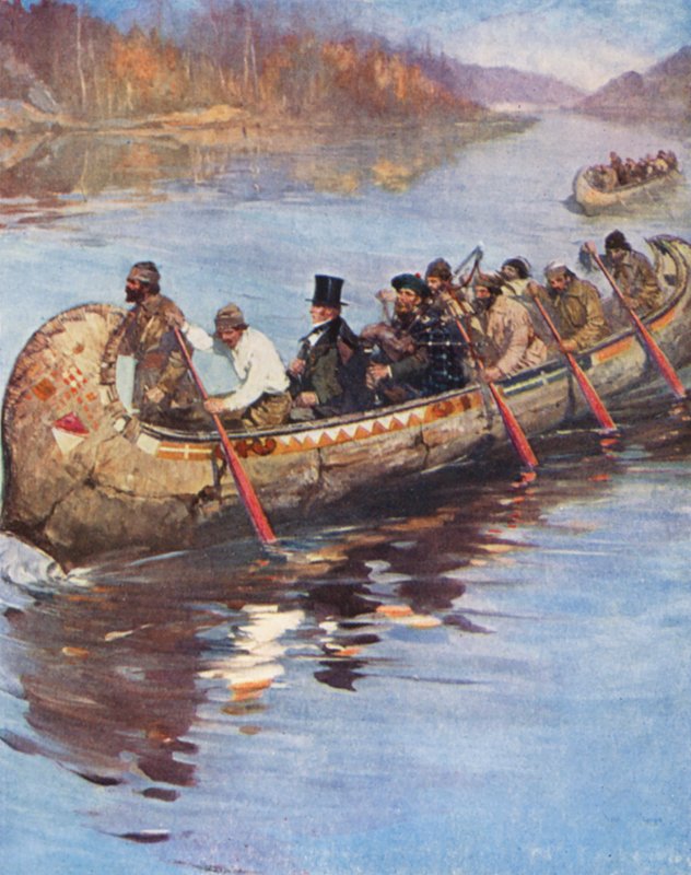 乔治-辛普森爵士从哈得逊湾到太平洋沿岸的巡视（彩色石版画） 作者 英语学校