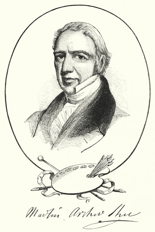Martin Archer Shee爵士（雕刻）。 作者 英语学校