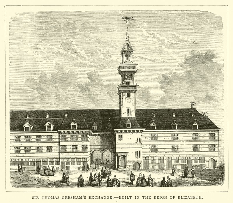 Thomas Greshams爵士交换，建于伊丽莎白统治时期 作者 英语学校