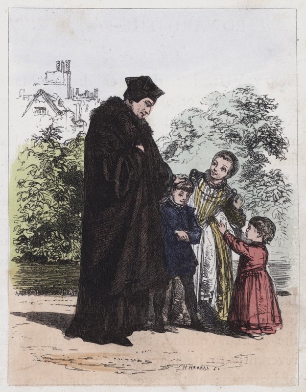 Sir Thomas More and his Children (coloured engraving) 作者 英语学校