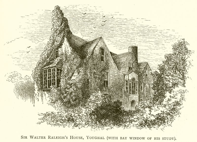 Youghal爵士Walter Raleighs爵士（他的学习湾窗） 作者 英语学校