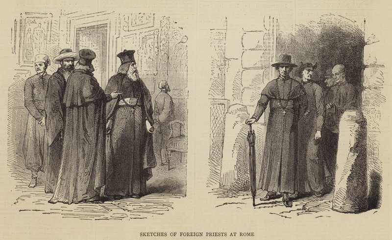 Sketches of Foreign Priests at Rome (engraving) 作者 英语学校