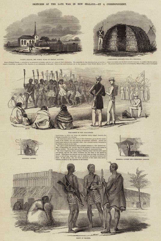 Sketches of the Late War in New Zealand (engraving) 作者 英语学校
