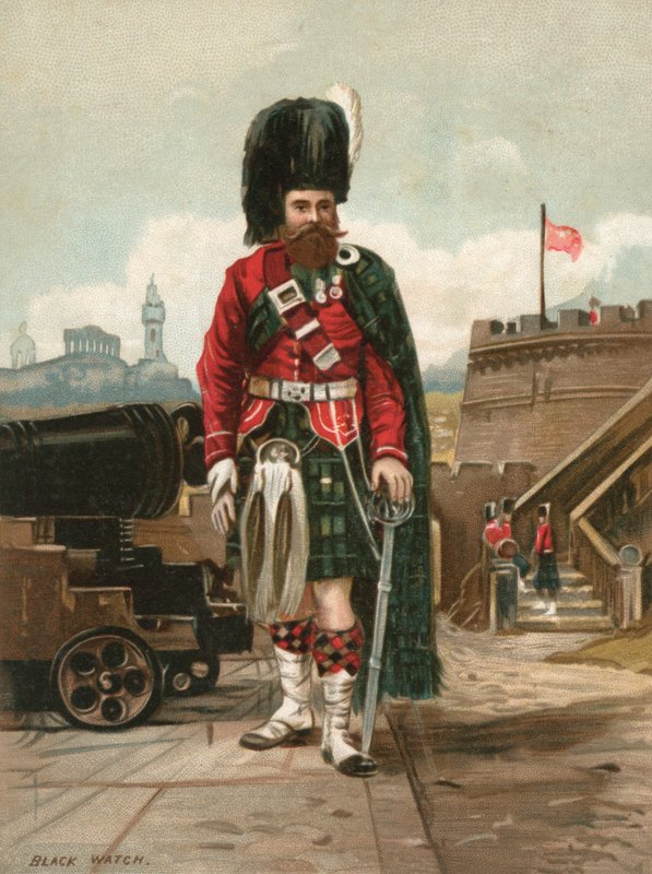 Soldier of the Black Watch (Royal Highlanders) (chromolitho) 作者 英语学校