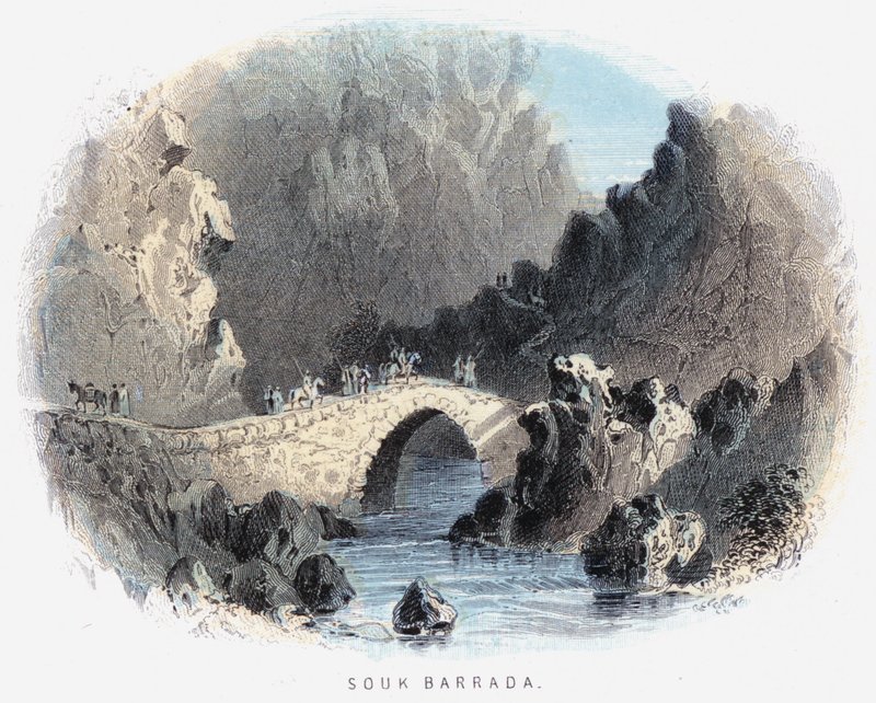 Souk Barrada（彩色雕刻）。 作者 英语学校