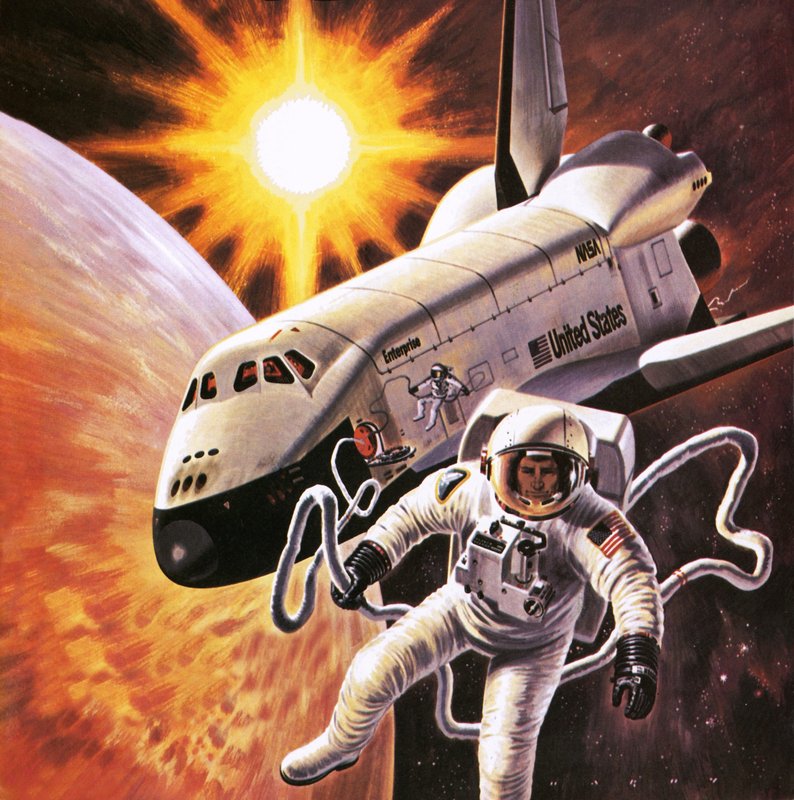 太空服，如1977年所想象的那样 作者 英语学校