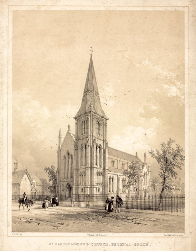 圣巴塞洛缪斯教堂，Bethnal Green 作者 英语学校